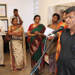 Artist and Herstories Project partner, Chandraguptha Thenuwara speaking